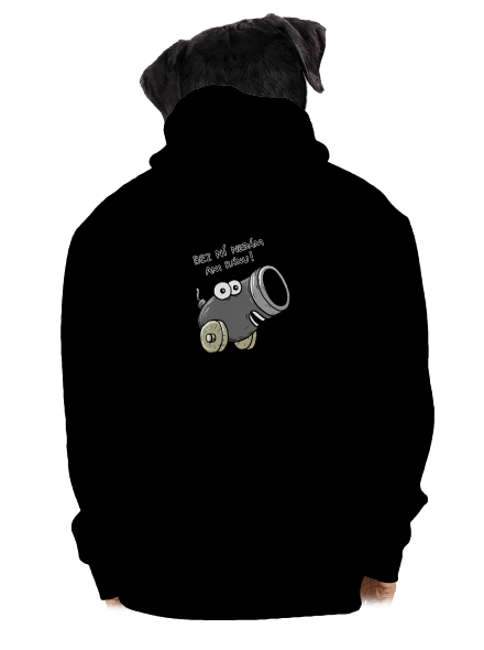 Dělo a koule pánská mikina na zip Black