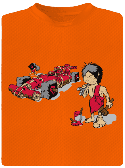 Formule dětské sportovní tričko Neon Orange