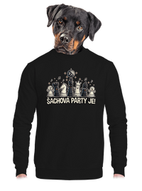 unisex mikina bez kapuce