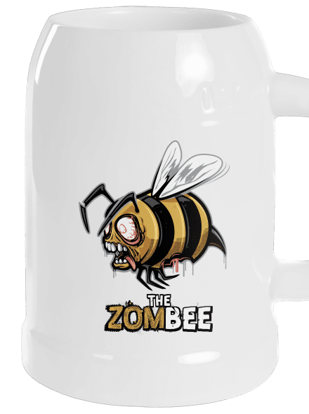 ZomBee - žlutá půllitr White