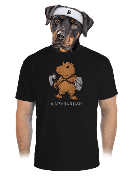 Kapybarbar pánské sportovní tričko Black