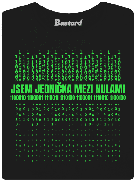 Jednička mezi nulami dámské tričko Black