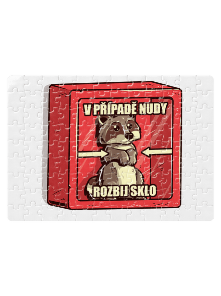 Medvídek mýval puzzle White