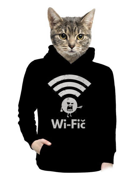 Wifič dámská mikina klokanka Black