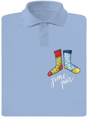 Jsme ponožkový pár pánská polokošile Sky Blue Mal