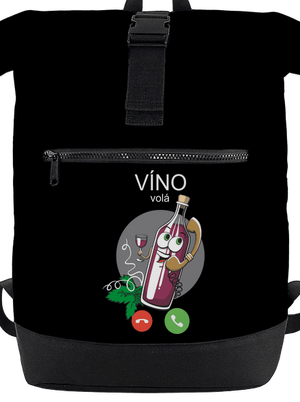 Červené víno volá batoh Black