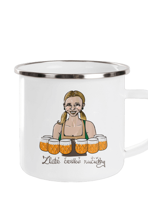 České ručičky plecháček White