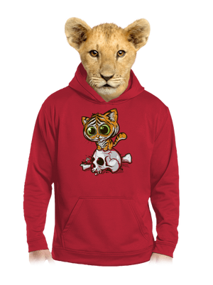 Tygřík dětská mikina klokanka Fire Red