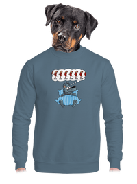 unisex mikina bez kapuce