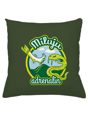 Miluju adrenalin polštář Olive Green