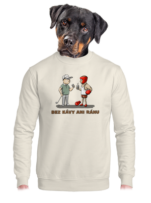 unisex mikina bez kapuce