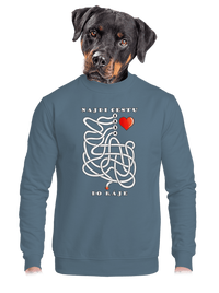 unisex mikina bez kapuce