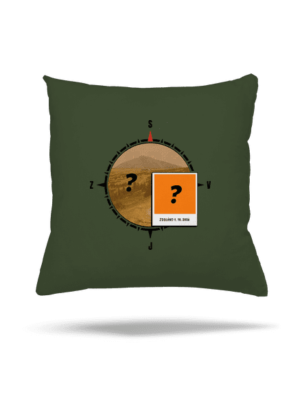 Zdoláno polštář Olive Green