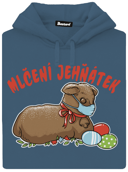 Mlčení jehňátek dámská mikina klokanka Denim