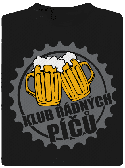 Klub řádných píčů pánské sportovní tričko Black