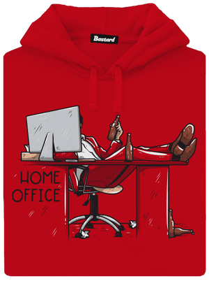 Home Office pánská mikina klokanka Red