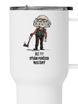 Neklidný - vlastní text termohrnek White