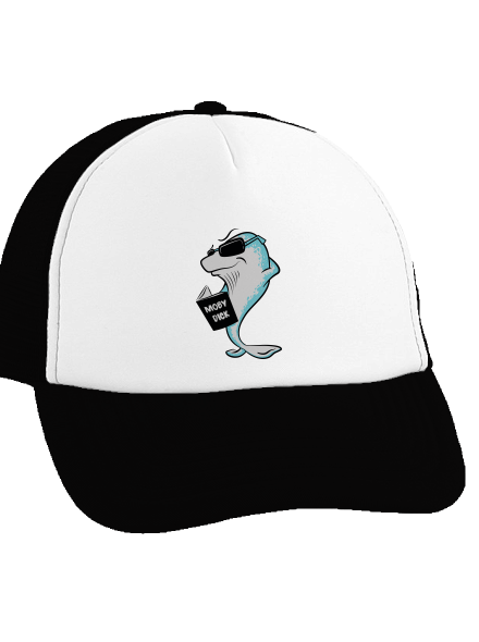 Moby Dick kšiltovka truckerka Black cap