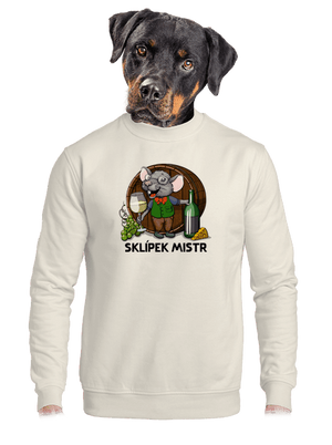 unisex mikina bez kapuce