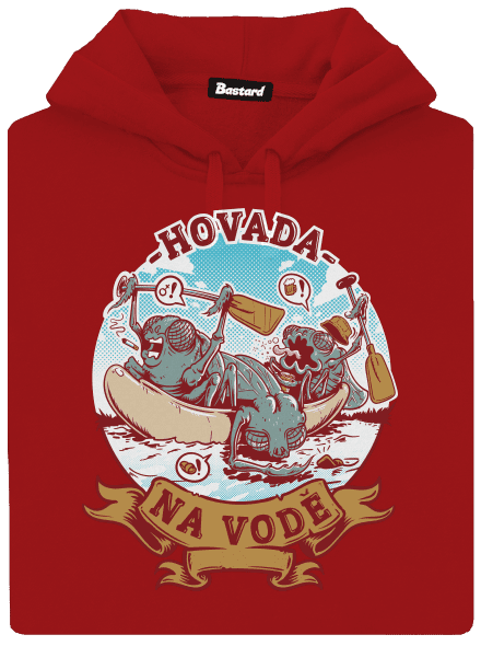 Hovada na vodě dámská mikina klokanka Red Mal