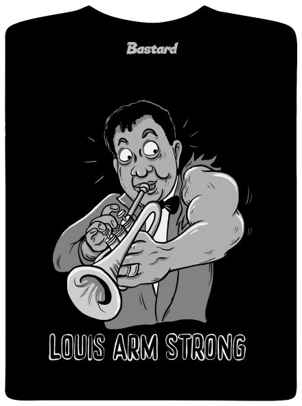 Louis Armstrong pánské tričko Black