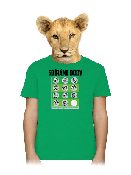 Sbíráme body - fotbal dětské tričko Kelly Green
