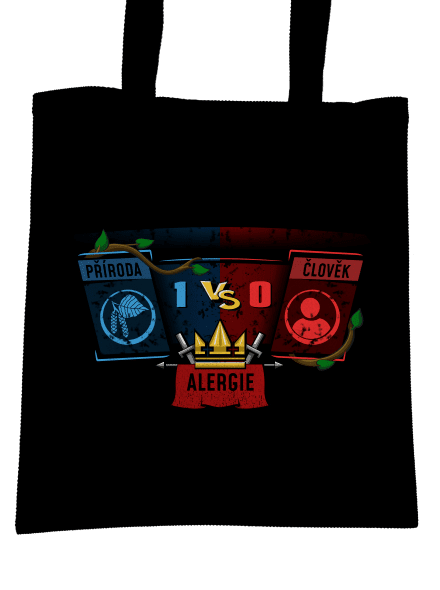 Příroda vs. člověk taška Black