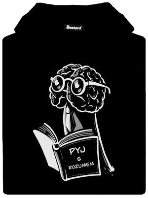 Pyj s rozumem dámská mikina klokanka Black