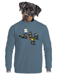 unisex mikina bez kapuce