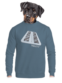 unisex mikina bez kapuce