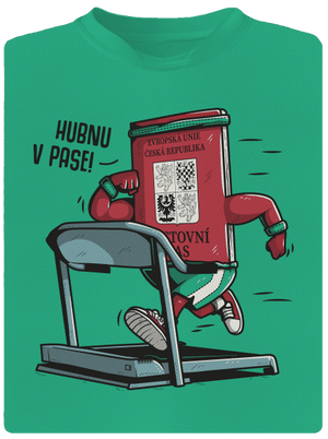 Hubnu v pase pánské sportovní tričko Mint Mal