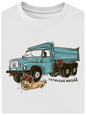 Tatrická masáž unisex tričko oversized White