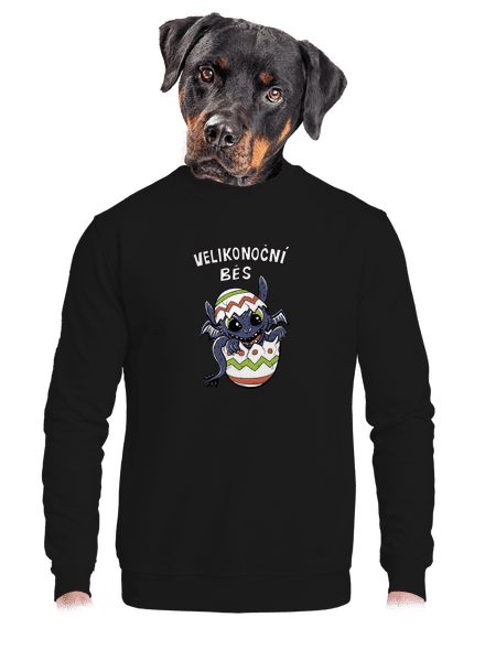 Velikonoční běs unisex mikina bez kapuce Black