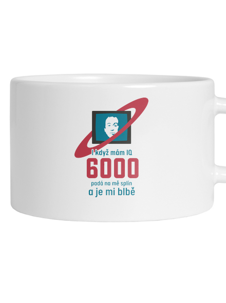 IQ 6000 hrnek makronka White