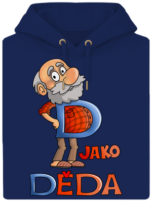 D jako děda unisex mikina premium Navy