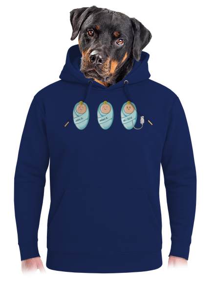 AI baby unisex mikina premium Navy