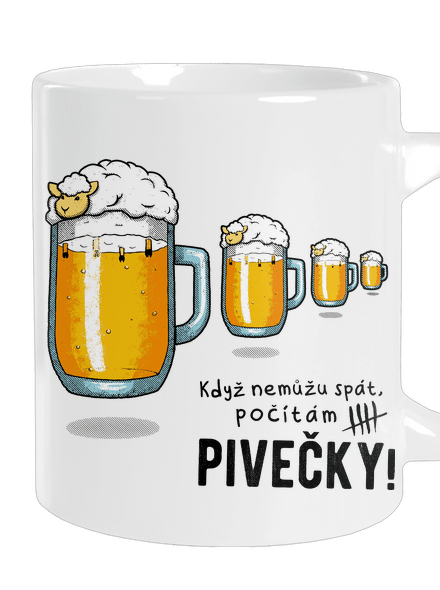 Pivečka velký hrnek White