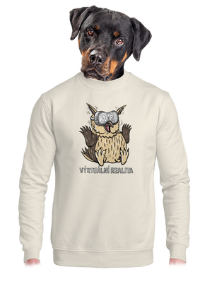 unisex mikina bez kapuce