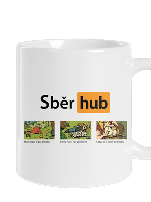 Sběr hub klasický hrnek White