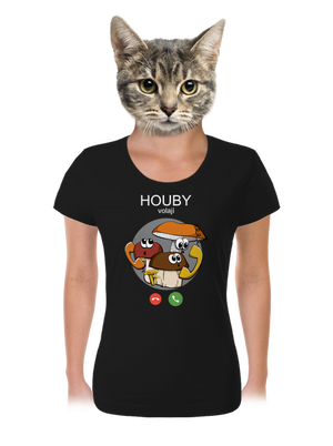 Houby volají dámské tričko Black