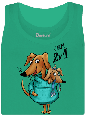 Jsem dva v jednom dámské tílko klasické Mint Mal