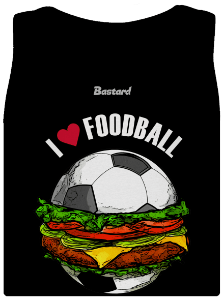 Foodball dámské tílko klasické Black