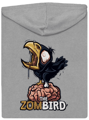 Zombird pánská mikina na zip Light Melange