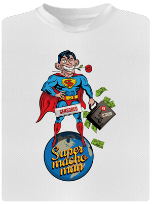 Supermachoman dětské sportovní tričko White