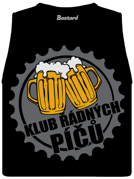 Klub řádných píčů dámské tílko volné Black