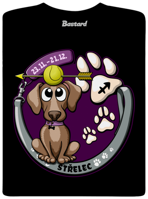 Psí horoskop: Střelec dětské tričko Black