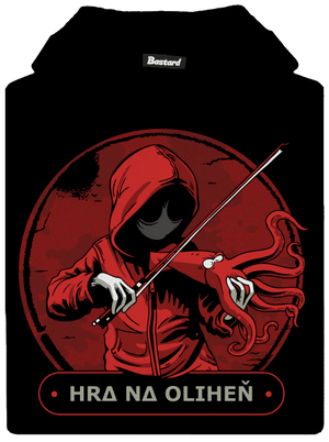 Hra na oliheň dětská mikina klokanka Black