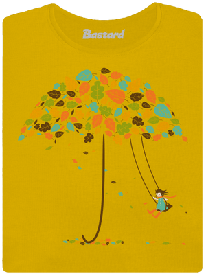 Radost z podzimu dámské tričko Yellow