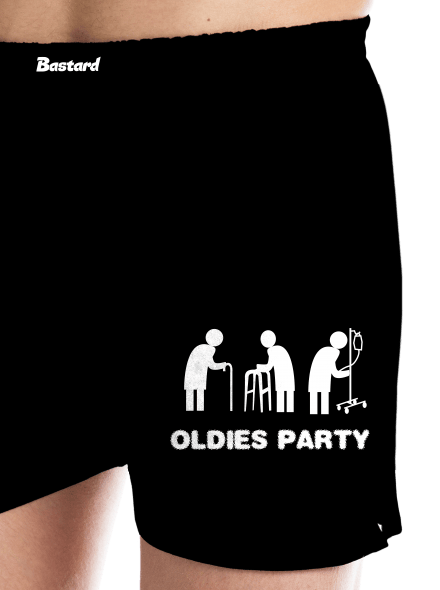 Oldies party pánské trenky Black