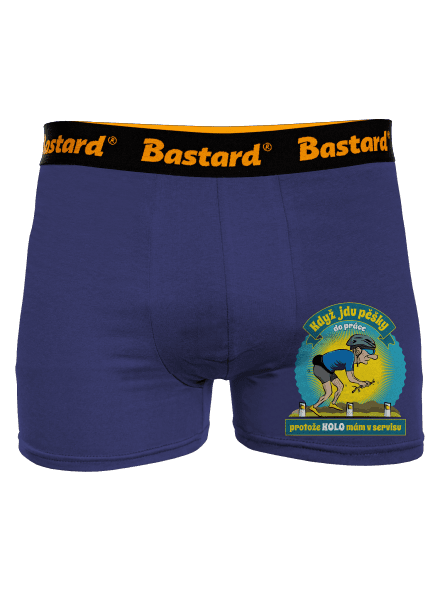 Závislost na kole boxerky Blue Navy
